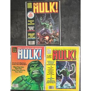The Hulk! #14, 17, 18 (1976 Curtis Magazine) Lot of 3 Marvel Color 1 Key Issue